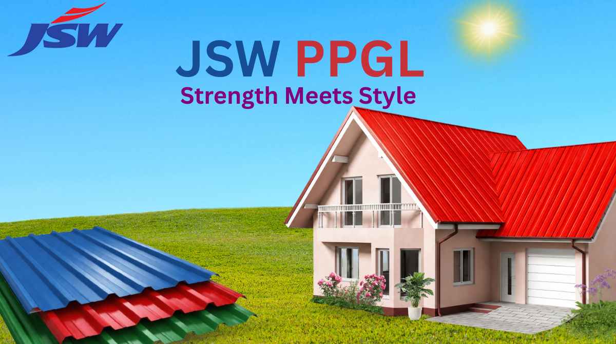 JSW PPGL Roofing Sheet premium color coated steel roofing sheet for industrial warehouse factory commercial and residential roofing